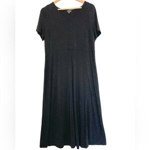 2/$30 Talbots Wom Petite Xp Cotton Modal V-Neck Short Sleeve T-Shirt Maxi Dress